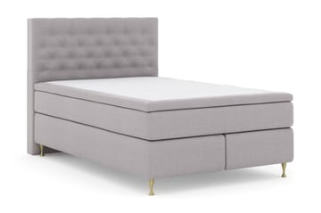 Kontinentalsäng Choice No 4 140x200 Fast - Ljusgrå|Guld - Möbler - Säng - Kontinentalsäng