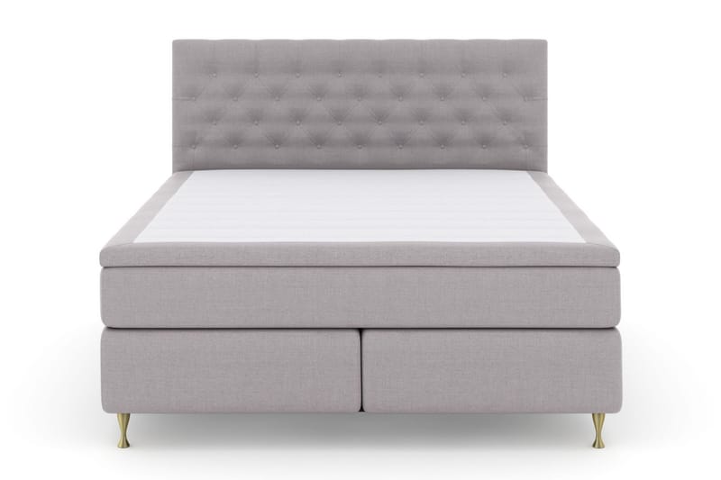 Kontinentalsäng Choice No 4 160x200 Fast - Ljusgrå|Guld - Möbler - Säng - Kontinentalsäng