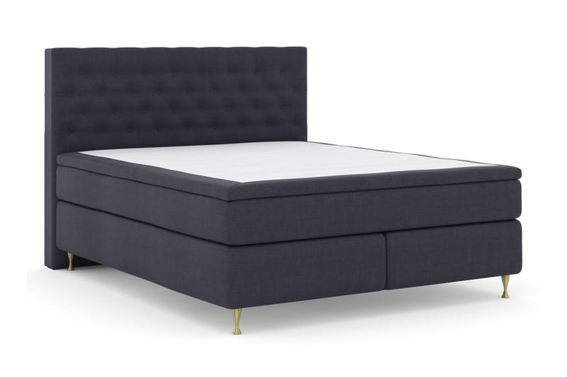 Kontinentalsäng Choice No 4 180x200 Fast/Medium - Blå|Guld - Möbler - Säng - Kontinentalsäng