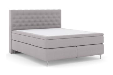 Kontinentalsäng Choice No 4 210x210 Fast - Ljusgrå|Silver - Möbler - Säng - Kontinentalsäng