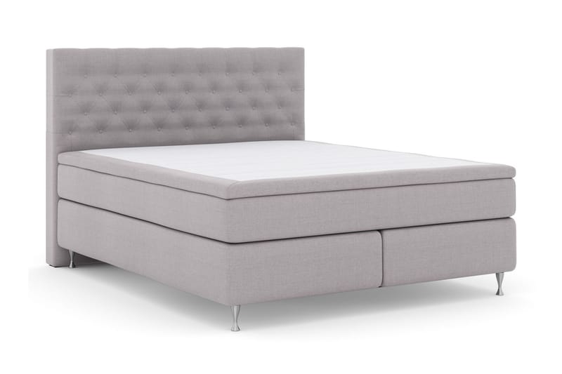 Kontinentalsäng Choice No 4 210x210 Fast - Ljusgrå|Silver - Möbler - Säng - Kontinentalsäng
