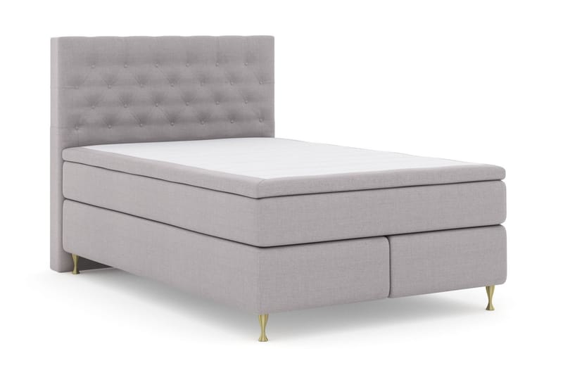 Kontinentalsäng Choice No 5 140x200 Medium Latex - Ljusgrå|Guld - Möbler - Säng - Kontinentalsäng