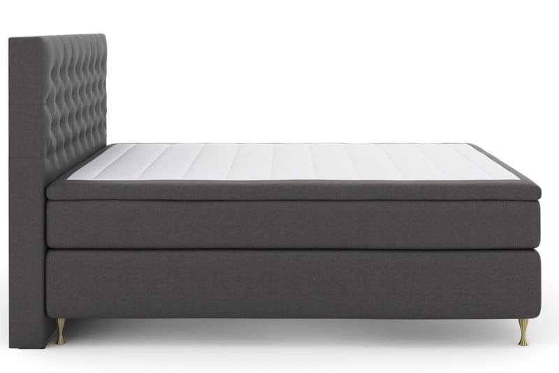 Kontinentalsäng Choice No 5 160x200 Fast Watergel - Mörkgrå|Guld - Möbler - Säng - Kontinentalsäng