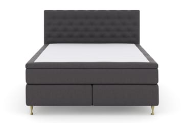 Kontinentalsäng Choice No 5 160x200 Fast/Medium Watergel - Mörkgrå|Guld - Möbler - Säng - Kontinentalsäng