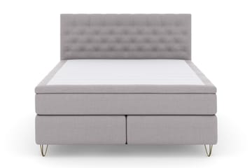 Kontinentalsäng Choice No 5 180x200 Fast Latex - Ljusgrå|Metall V-Form - Möbler - Säng - Kontinentalsäng