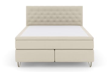 Kontinentalsäng Choice No 5 210x210 Fast/Medium Watergel - Beige|Metall V-Form - Möbler - Säng - Kontinentalsäng