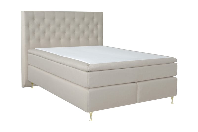 Kontinentalsäng Choice No 5 210x210 Medium Watergel - Beige|Guld - Möbler - Säng - Kontinentalsäng