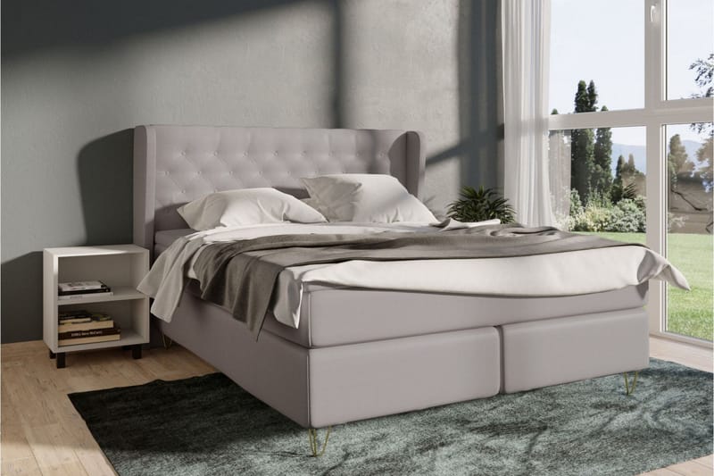 Kontinentalsäng Choice No 6 120x200 Fast Watergel - Ljusgrå - Möbler - Säng - Kontinentalsäng