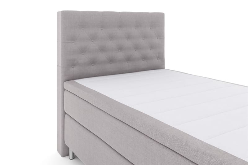 Kontinentalsäng Choice No 6 120x200 Fast Watergel - Ljusgrå|Metall - Möbler - Säng - Kontinentalsäng