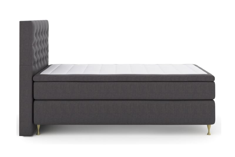 Kontinentalsäng Choice No 6 120x200 Fast Watergel - Mörkgrå - Möbler - Säng - Kontinentalsäng