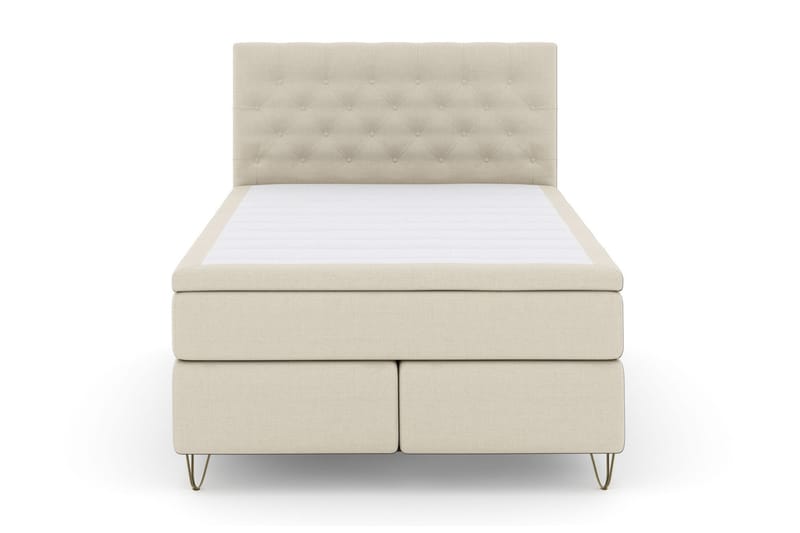 Kontinentalsäng Choice No 6 140x200 Fast/Medium Latex/Memory - Beige|Metall V-Form - Möbler - Säng - Kontinentalsäng