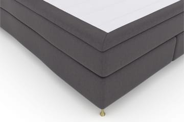 Kontinentalsäng Choice No 6 210x210 Fast Latex/Memory - Mörkgrå|Guld - Möbler - Säng - Kontinentalsäng