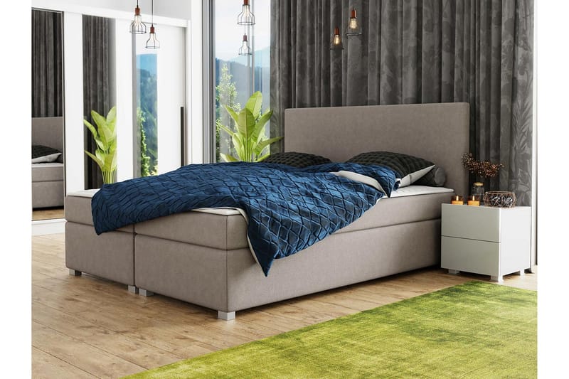Kontinentalsäng Concas 160x200 cm - Beige - Möbler - Säng - Kontinentalsäng
