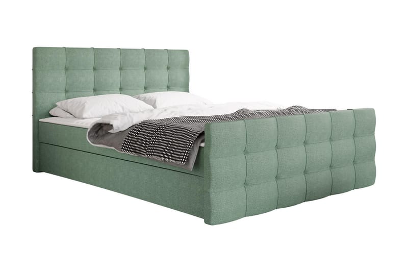Kontinentalsäng Dihel 140x210 cm - Grön - Möbler - Säng - Kontinentalsäng