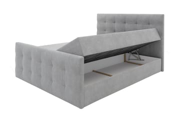 Kontinentalsäng Dihel 180x200 cm med Sänggavel - Beige - Möbler - Säng - Kontinentalsäng