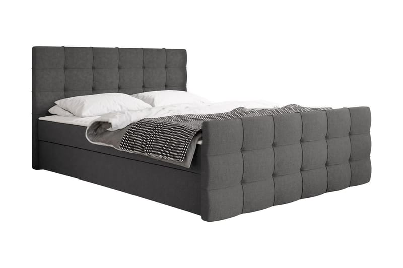 Kontinentalsäng Dihel 180x210 cm - Mörkgrå - Möbler - Säng - Kontinentalsäng