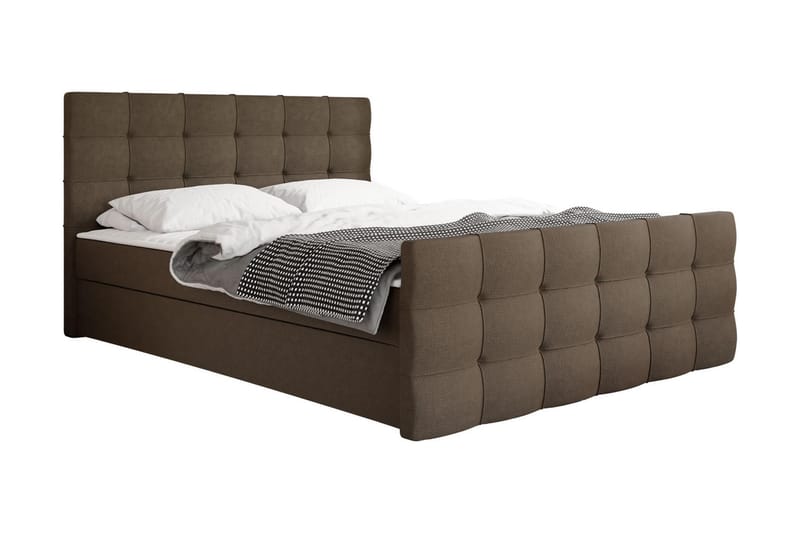 Kontinentalsäng Dihel 180x210 cm - Mörkgrå - Möbler - Säng - Kontinentalsäng