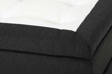 Kontinentalsäng Dolly 180x200 cm Mörkgrå - Memoryfoam Svarta Ben - Möbler - Säng - Kontinentalsäng