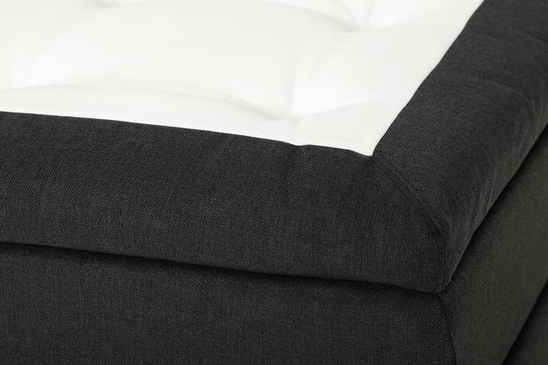 Kontinentalsäng Dolly 180x200 cm Mörkgrå - Memoryfoam Svarta Ben - Möbler - Säng - Kontinentalsäng