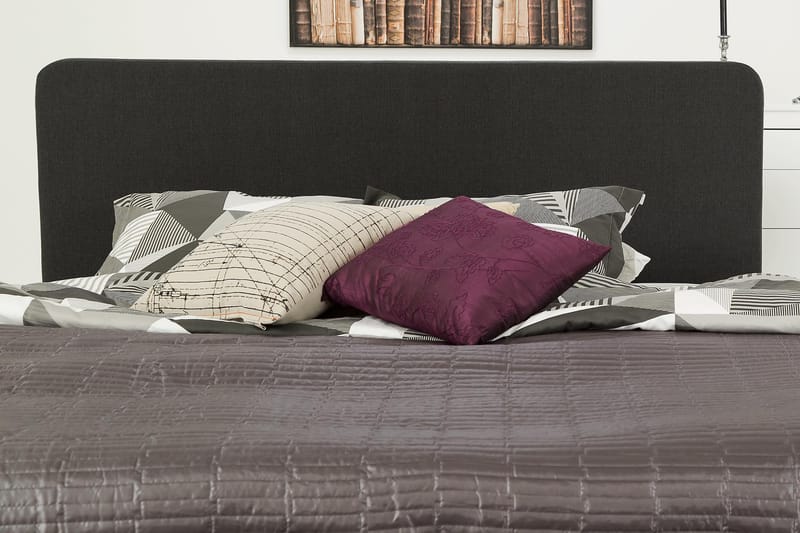 Kontinentalsäng Dolly 180x200 cm Mörkgrå - Memoryfoam Svarta Ben - Möbler - Säng - Kontinentalsäng