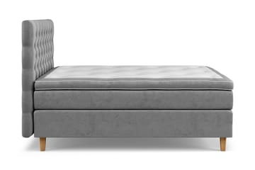 Kontinentalsäng Estelle 120x200 cm - Grå|Sammet - Möbler - Säng - Kontinentalsäng