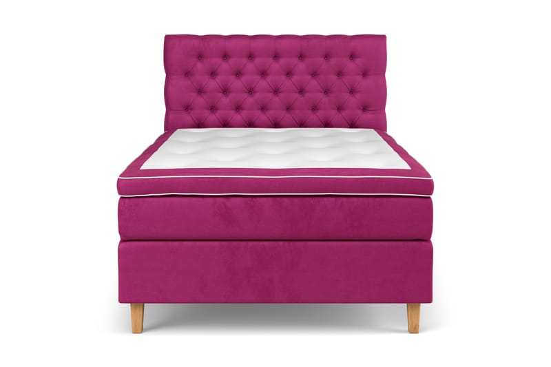 Kontinentalsäng Estelle 120x200 cm - Rosa|Sammet - Möbler - Säng - Kontinentalsäng