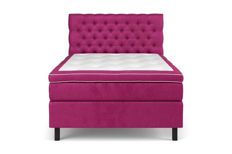 Kontinentalsäng Estelle 140x200 cm - Rosa|Sammet - Möbler - Säng - Kontinentalsäng