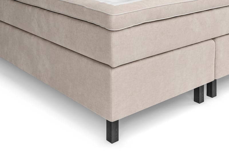Kontinentalsäng Estelle 160x200 cm - Beige|Sammet - Kontinentalsäng - Dubbelsäng - Komplett sängpaket