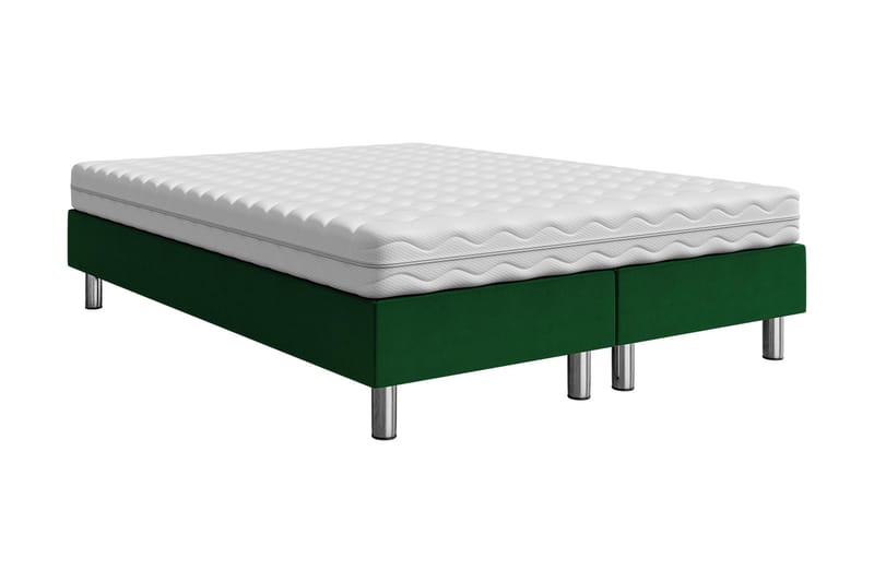 Kontinentalsäng Forenza 140x200 cm - Grön - Kontinentalsäng - Komplett sängpaket
