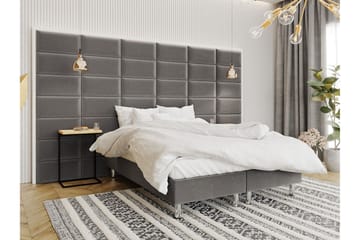 Kontinentalsäng Forenza 160x200 cm - Grå - Möbler - Säng - Kontinentalsäng