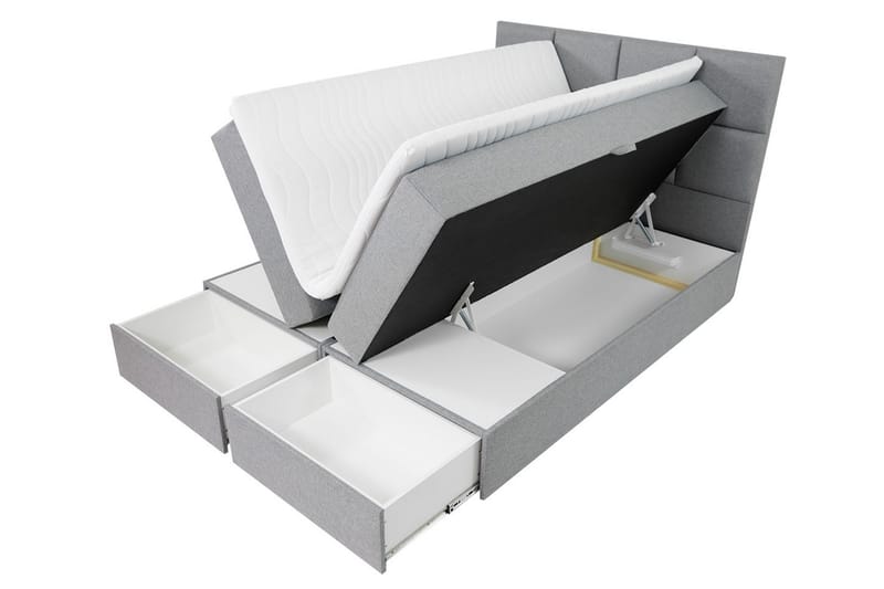 Kontinentalsäng Garda Lux 140x207 cm - Vit - Möbler - Säng - Kontinentalsäng