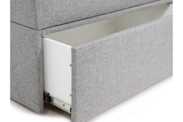 Kontinentalsäng Garda Lux 180x207 cm - Svart - Möbler - Säng - Kontinentalsäng