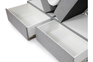 Kontinentalsäng Garda Lux 200x207 cm - Vit - Möbler - Säng - Kontinentalsäng