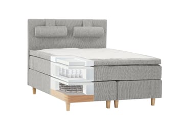 Kontinentalsäng Gatsby 180x200 - Ljusgrå - Möbler - Säng - Kontinentalsäng