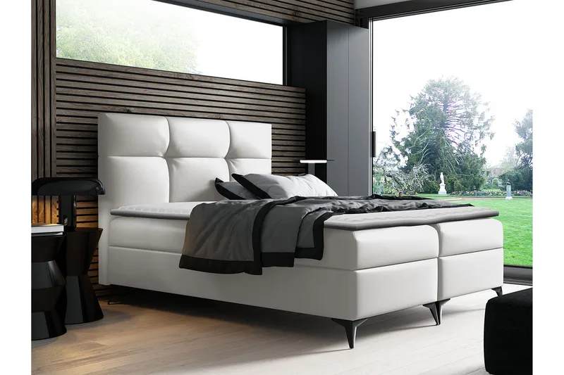 Kontinentalsäng Hyltran 200x200 cm - Vit - Möbler - Säng - Kontinentalsäng