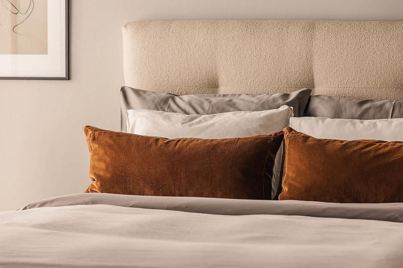Kontinentalsäng Kakichi Boucle 140x200 - Beige - Möbler - Säng - Kontinentalsäng