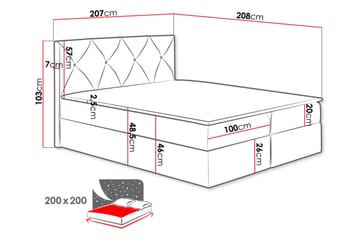 Kontinentalsäng Lavesta 200x200 cm - Möbler - Säng - Kontinentalsäng