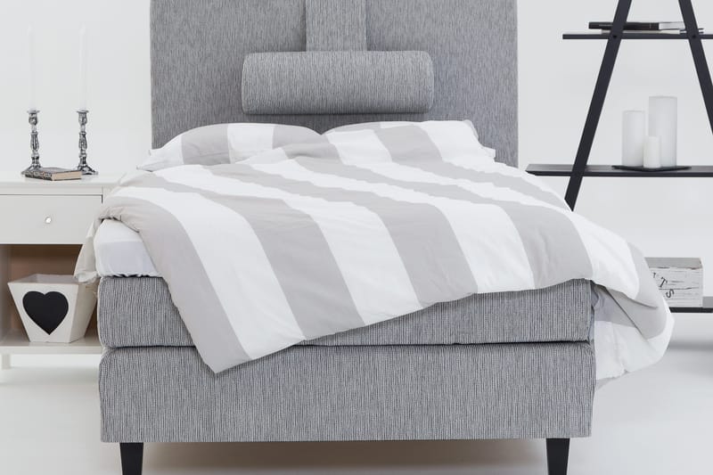 Kontinentalsäng Longford 120x200 Fast Polyeterskum - Ljusgrå - Möbler - Säng - Kontinentalsäng