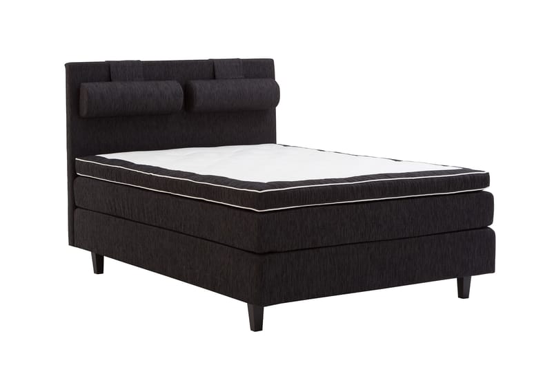 Kontinentalsäng Longford 140x200 Fast Polyeterskum - Svart - Möbler - Säng - Kontinentalsäng