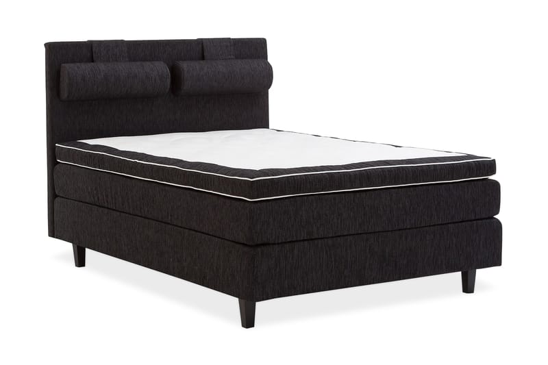 Kontinentalsäng Longford 140x200 Fast Polyeterskum - Svart - Möbler - Säng - Kontinentalsäng