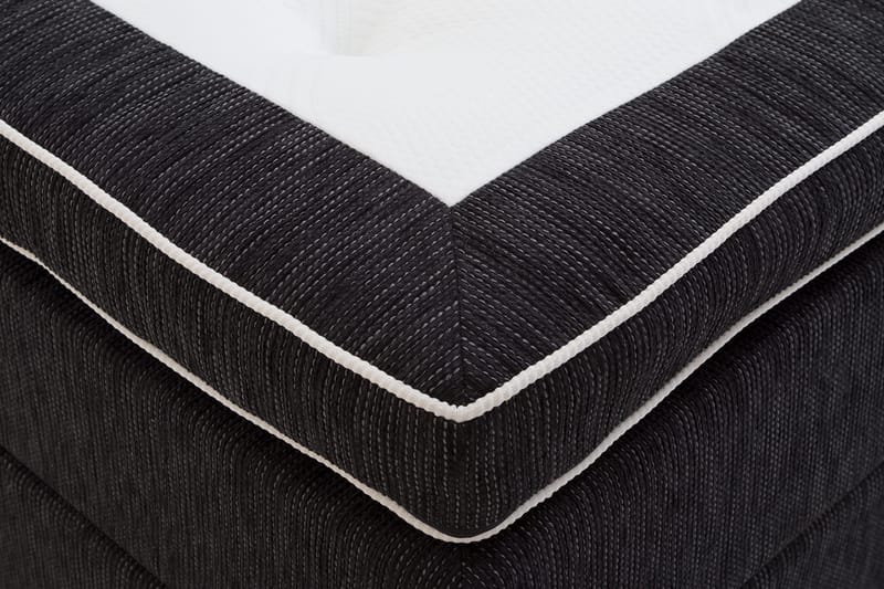 Kontinentalsäng Longford 140x200 Fast Polyeterskum - Svart - Möbler - Säng - Kontinentalsäng