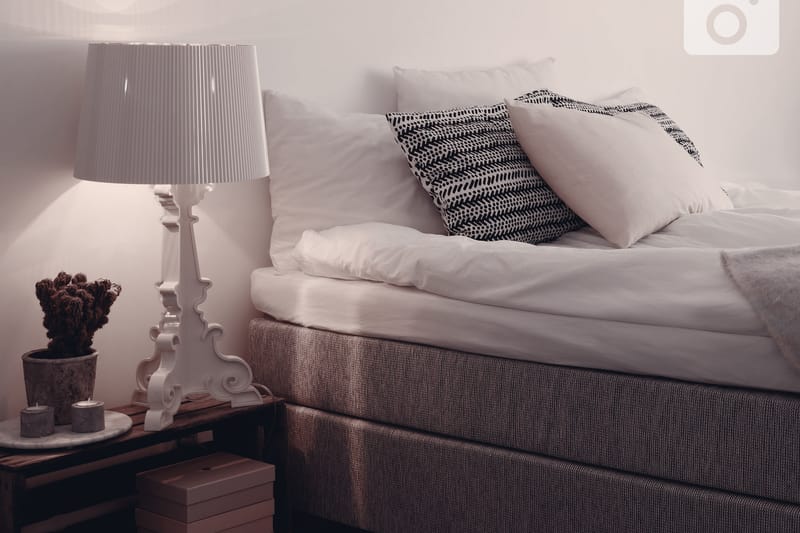 Kontinentalsäng Longford 160x200 Fast Polyeterskum - Ljusgrå - Möbler - Säng - Kontinentalsäng