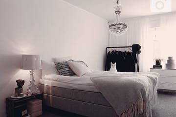 Kontinentalsäng Longford 160x200 Fast Polyeterskum - Ljusgrå - Möbler - Säng - Kontinentalsäng