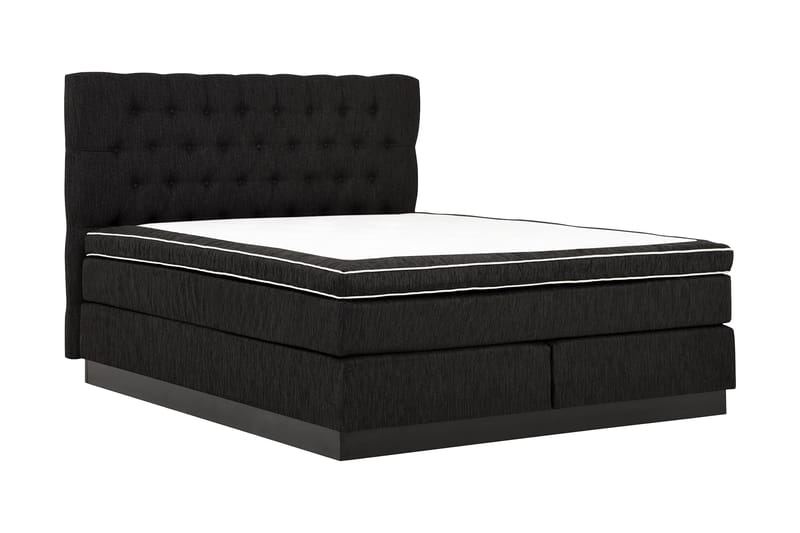 Kontinentalsäng Longford 180x200 Fast Polyeterskum - Svart - Möbler - Säng - Kontinentalsäng