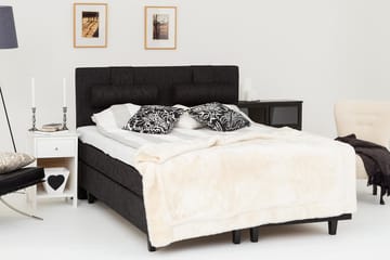 Kontinentalsäng Longford 180x200 Fast Polyeterskum - Svart - Möbler - Säng - Kontinentalsäng