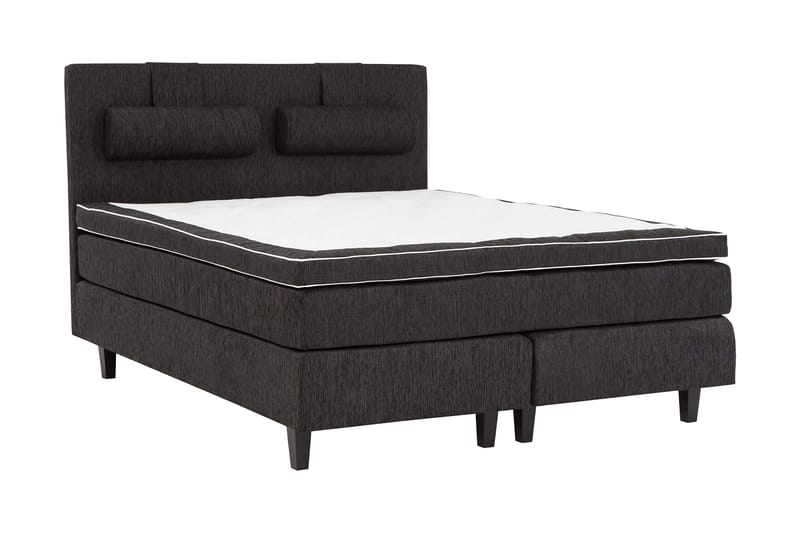 Kontinentalsäng Longford 180x200 Fast Polyeterskum - Svart - Möbler - Säng - Kontinentalsäng
