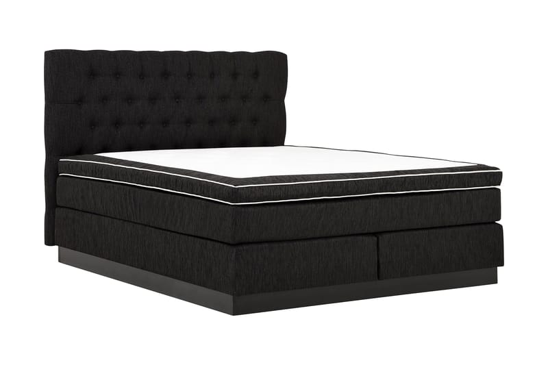 Kontinentalsäng Longford 180x200 Fast Polyeterskum - Svart - Möbler - Säng - Kontinentalsäng