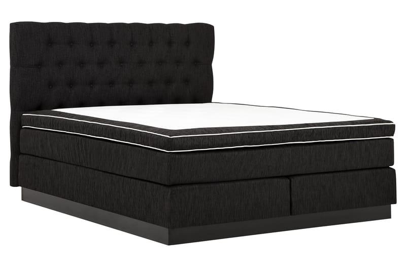 Kontinentalsäng Longford 180x200 Fast Polyeterskum - Svart - Möbler - Säng - Kontinentalsäng