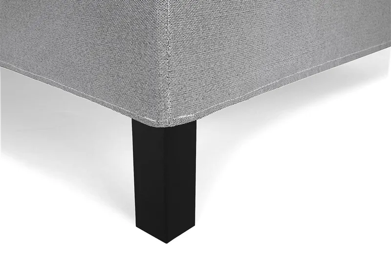 Kontinentalsäng Lucky 140x200 Polyeter - Mellangrå - Möbler - Säng - Kontinentalsäng