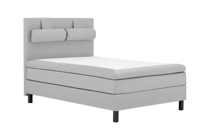 Kontinentalsäng Lucky 140x200 Polyeter - Mellangrå - Möbler - Säng - Kontinentalsäng